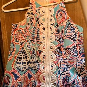 Lilly Pulitzer, Size 8,Poplin Top